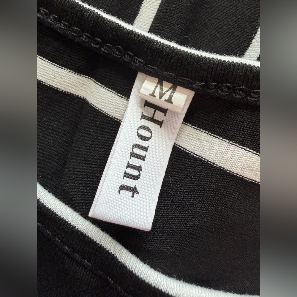 Sleeveless Black & White Striped Maxi Dress - Picture 6 of 11